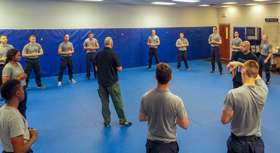 defensive training session