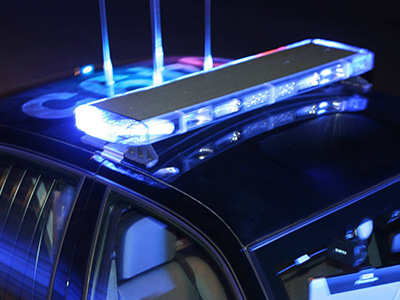 police car lights